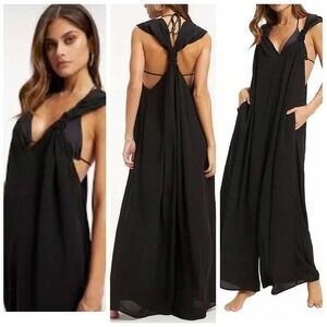 good american mesh tee maxi dress Good American Gauze Mesh Maxi Dress